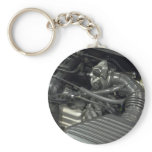 car engine detail keychains