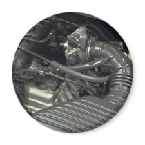 car engine detail fridge magnets