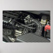 car engine detail posters