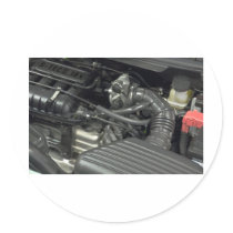car engine detail stickers