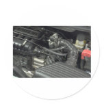 car engine detail stickers