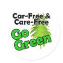car free & care free stickers