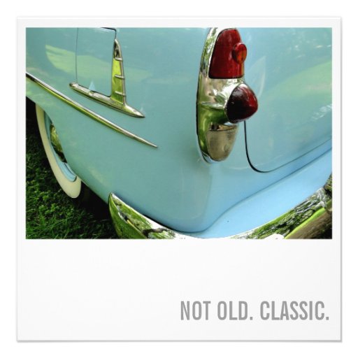 Car Lover 50th Birthday - Not Old. Classic Invite