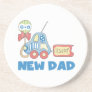 Car New Dad It's a Boy Gifts Beverage Coasters