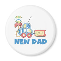Car New Dad It's a Boy magnets by familymembers Car New Dad It's a Boy magnets