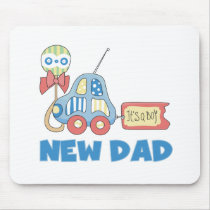 Car New Dad It's a Boy mousepads