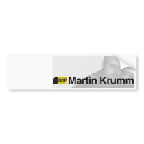 Car of sticker Martin bent Bumper Sticker