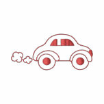 Car Outline Embroidered Hoodie