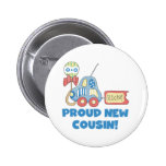 Car Proud New Cousin It's a Boy Button