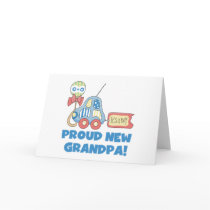 Car Proud New Grandpa It's a Boy cards