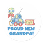 Car Proud New Grandpa It's a Boy Stickers