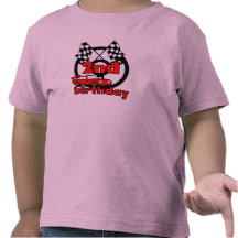 Car Racing 2nd Birthday Tshirts