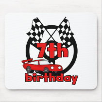Car Racing 7th Birthday Mouse Mats