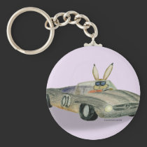 Car Racing Rabbit keychains