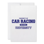 Car Racing University Personalized Invites