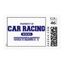 Car Racing University Stamp