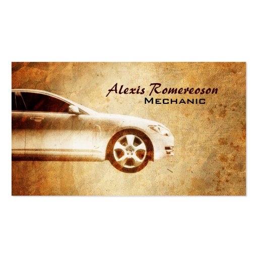 Car Repair Business Cards (front side)
