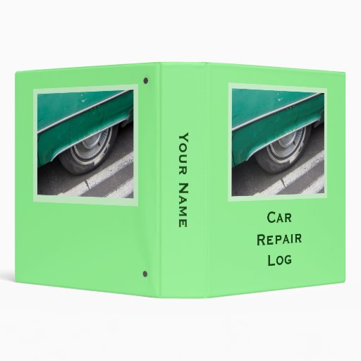 Car Repair Log Binder Zazzle