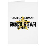 Car Salesman Rock Star Greeting Card