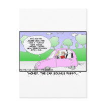 Car Sounds Funny Funny Gifts Tees & Collectibles postcards