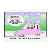 Car Sounds Funny Funny Gifts Tees & Collectibles postcards