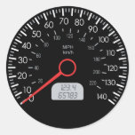 CAR SPEEDOMETER ROUND STICKERS