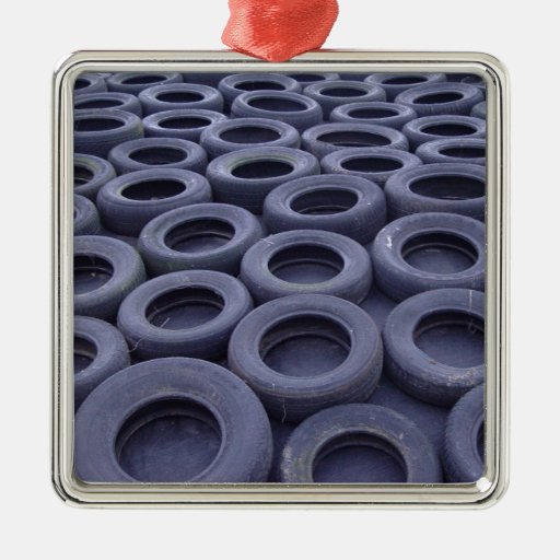 car tires square metal christmas ornament zazzle car tires square metal christmas ornament zazzle