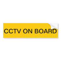 car/van drivers and owners security stickers bumper sticker