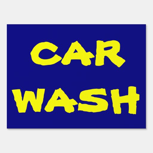 Car Wash fundraiser sign | Zazzle