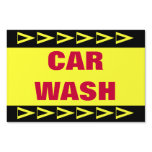 Car Wash yard signs