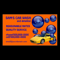Car Wash Service Business Cards business cards