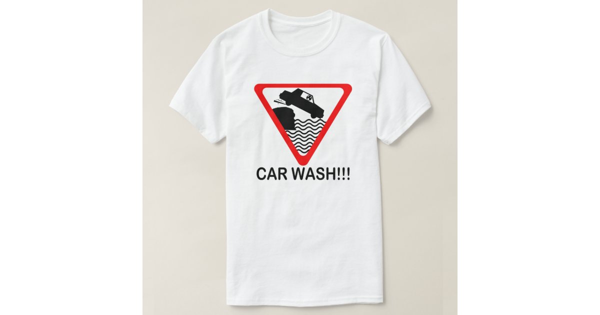 white t shirt car wash