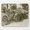 Car Wreck Marine City MI July 1930s - Vintage mousepads by scenesfromthepast Car Wreck Marine City MI July 1930s - Vintage mousepads