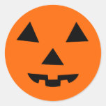 Cara de la calabaza etiquetas  