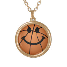 Cara del smiley del baloncesto grimpola