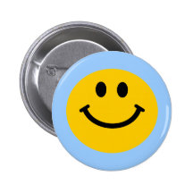 Cara sonriente amarilla pins