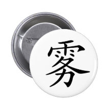 Carácter chino: wu, significando: niebla pin