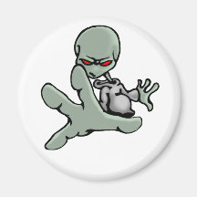 Carácter de la pintada - extranjero gris - imán