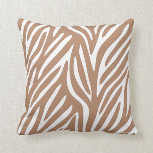 Brown Zebra Throw Pillows Brown Zebra Throw Pillows