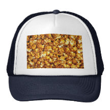 Caramel corn trucker hat