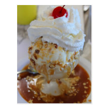 Caramel Sundae Post Card