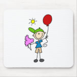 Caramelo y globos de algodón en el Mousepad justo Alfombrilla De Ratones