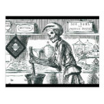 "Caramelos para farmacéutico malvado de los fiesta tarjetas postales