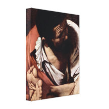 Caravaggio - Crucifixion of St Paul detail Canvas Print