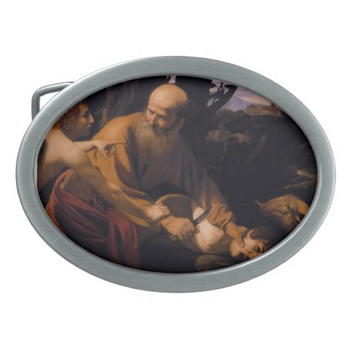 Caravaggio Sacrifice Of Isaac Oval Belt Buckle