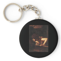 Caravaggio St John The Baptist At The Well Key Chain