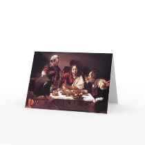 Caravaggio - Supper at Emmaus cards by MasterpieceArt Caravaggio - Supper at Emmaus cards