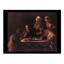 Caravaggio Supper At Emmaus Post Card