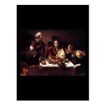 Caravaggio Supper At Emmaus Postcards