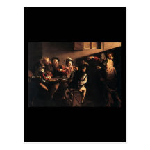 Caravaggio The Calling Of Saint Matthew Post Card
